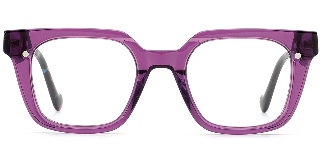 CZ8 Purple Square ClipOnz Eyeglasses