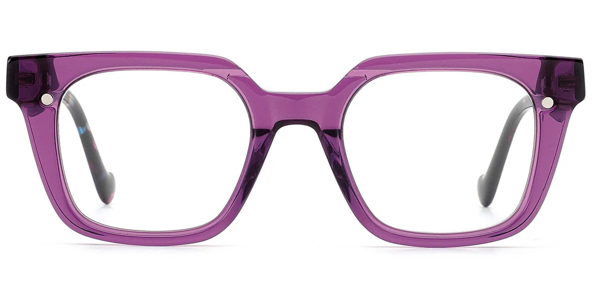 CZ8 Purple Square ClipOnz Eyeglasses