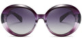 Purple Round Odjanu Sunglasses