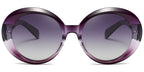 Purple Round Odjanu Sunglasses