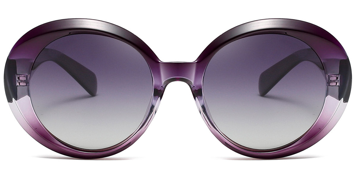 Purple Round Odjanu Sunglasses
