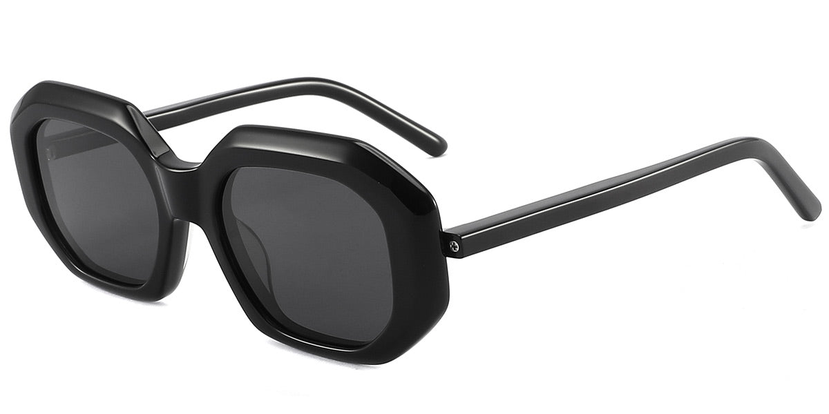 Black Gemoetric Odjanu Sunglasses