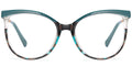 SS18 Blue Grey Square Eyeglasses