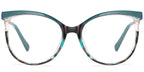 SS18 Blue Grey Square Eyeglasses
