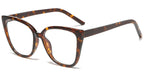 KO1 Brown Pattern Clip On Eyeglasses