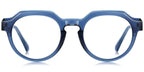 Z2 Blue Geometric Eyeglasses