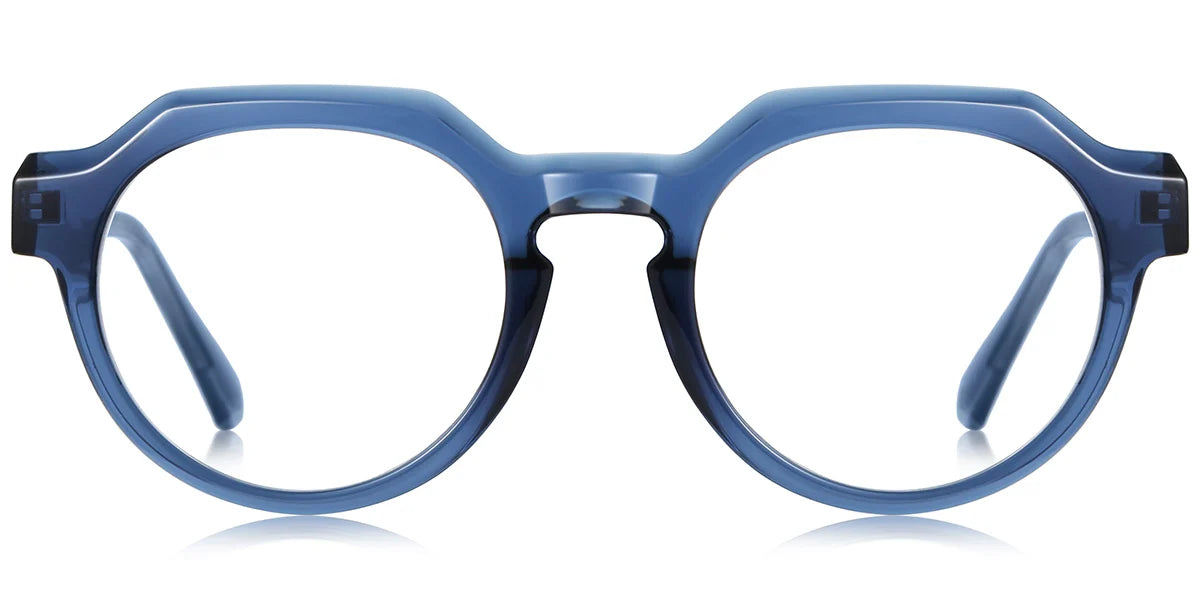 Z2 Blue Geometric Eyeglasses
