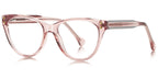 P4 Light Pink Cat Eye Glasses