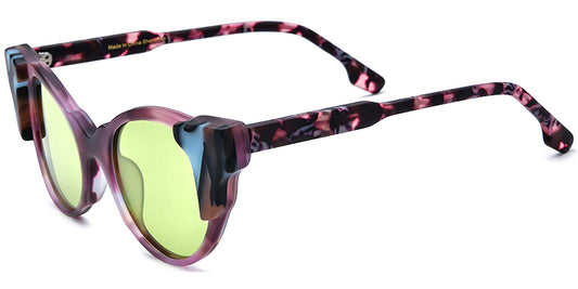 SS6 Purple Green Polarized Eyeglasses