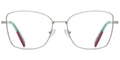 SS16 Silver Square Cat Eyeglasses