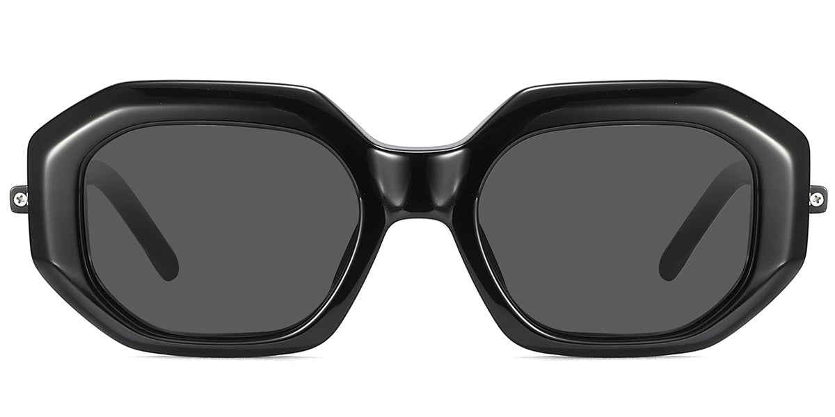 Black Gemoetric Odjanu Sunglasses