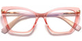 P7 Pink Translucent Cat Eye Glasses