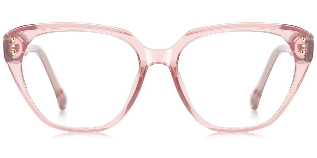 P2 Light Pink Square Eyeglasses