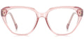 P2 Light Pink Square Eyeglasses