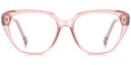 P2 Light Pink Square Eyeglasses