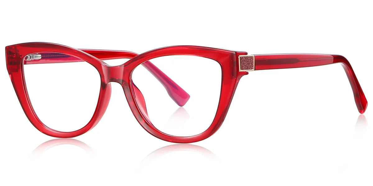 RV5 Red CatEye Acetate Eyeglasses