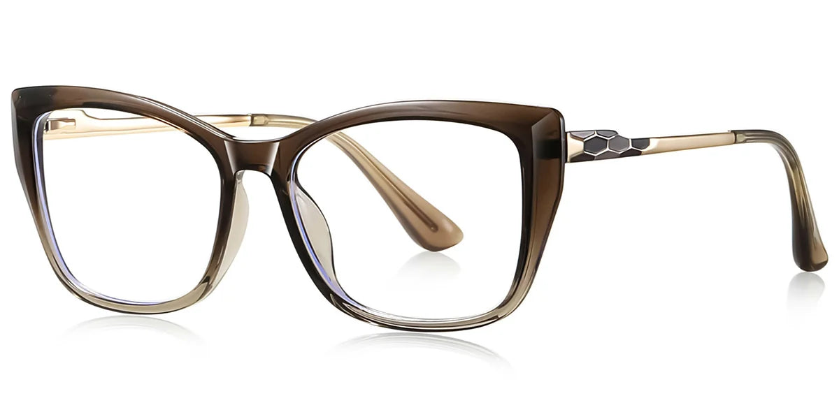 BR1 Brown Rectangle Eyeglasses