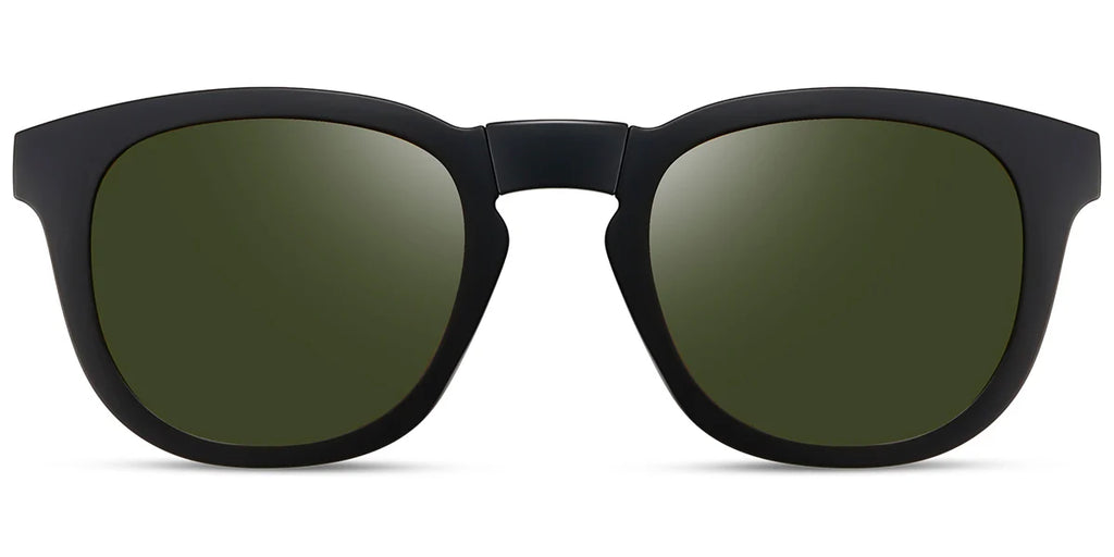 CL6 Clip On Black Tortoiseshell Eyeglasses (Foldable)