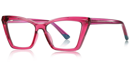 P1 Pink Rectangle Eyeglasses