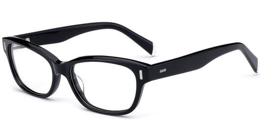 SS3 Black Square Rectangle Eyeyglasses