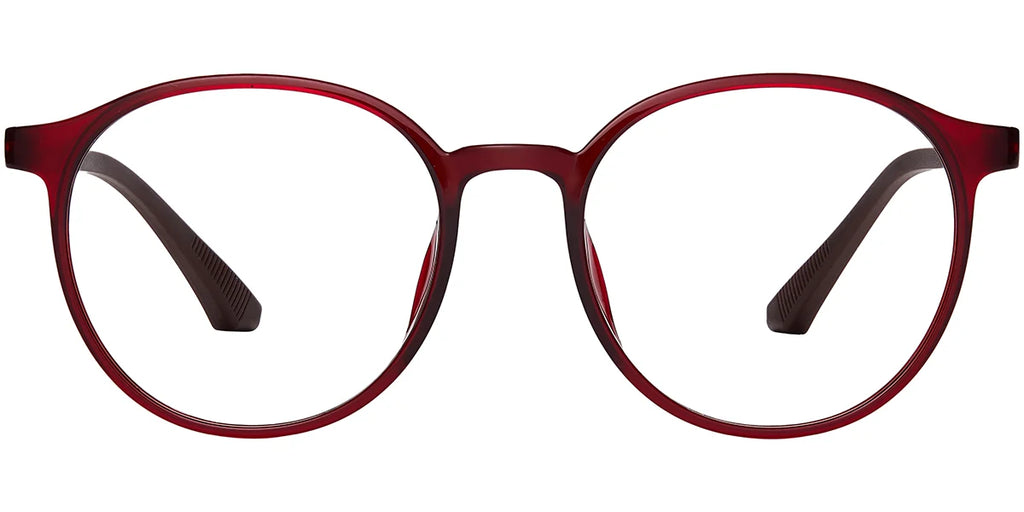 RV1 Red Round Eyeglasses