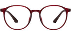 RV1 Red Round Eyeglasses