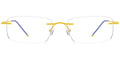 Mocambique 50 Anos Independence Titanium Rectangle Eyeglasses - 5A1