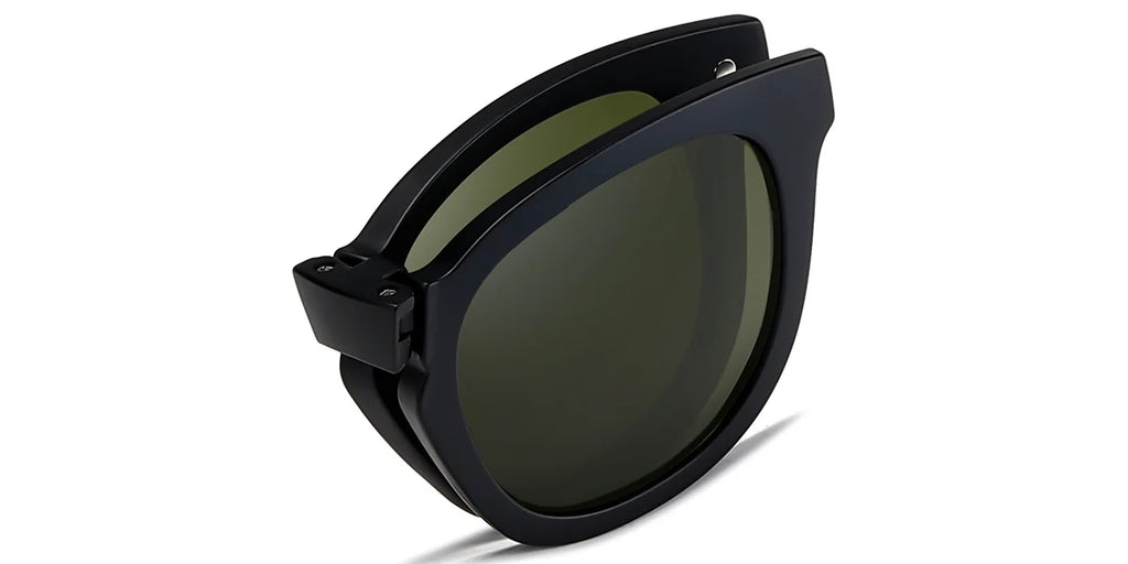 CL6 Clip On Black Tortoiseshell Eyeglasses (Foldable)