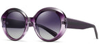 Purple Round Odjanu Sunglasses