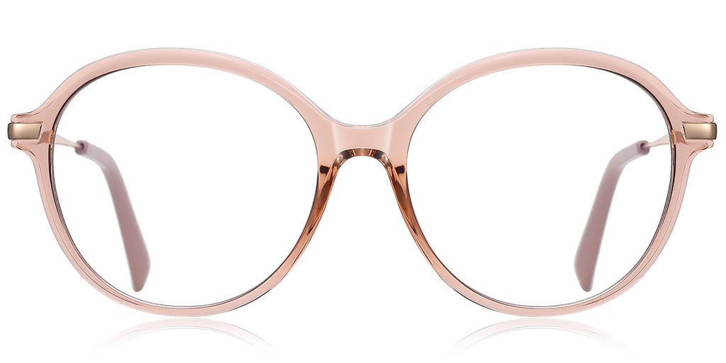 ER2 Translucent Pink Round Eyeglasses
