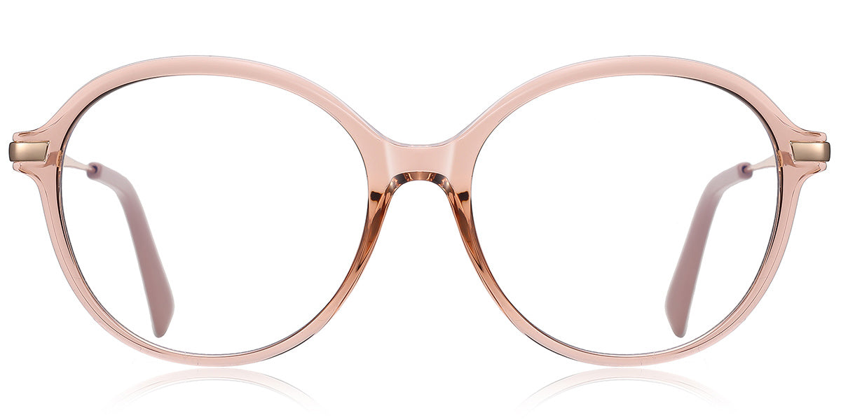 ER2 Translucent Pink Round Eyeglasses