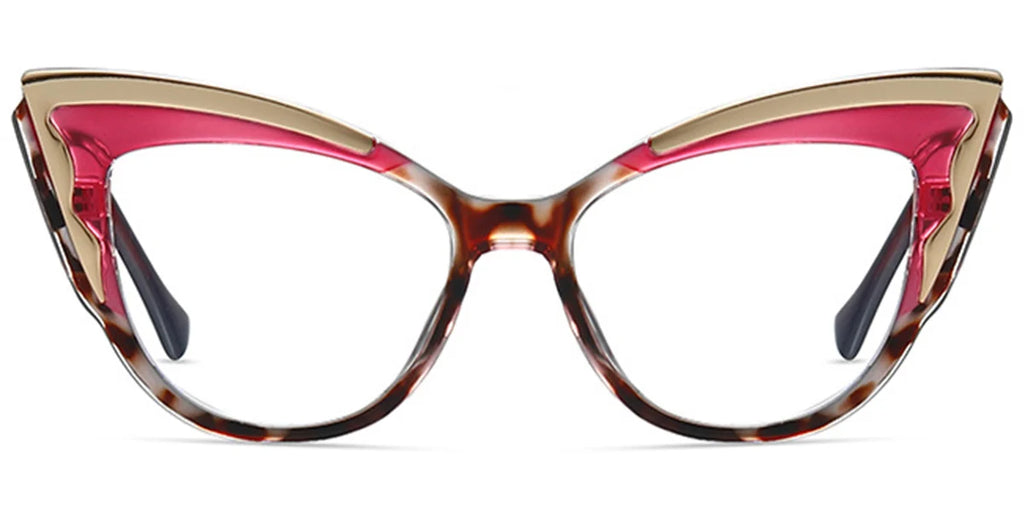 P10 Pink Butterfly Pattern Eyeglasses