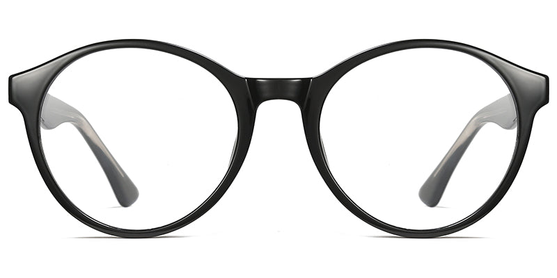 B8 Black Round Circle Glasses