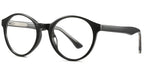 B8 Black Round Circle Glasses