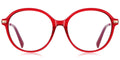 R6 Red Round Eyeglasses