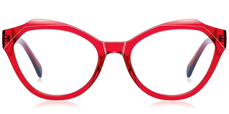 R8 Red Cat Eye Eyeglasses
