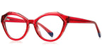 R8 Red Cat Eye Eyeglasses