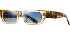 Translucent Yellow Rectangle Sunglasses