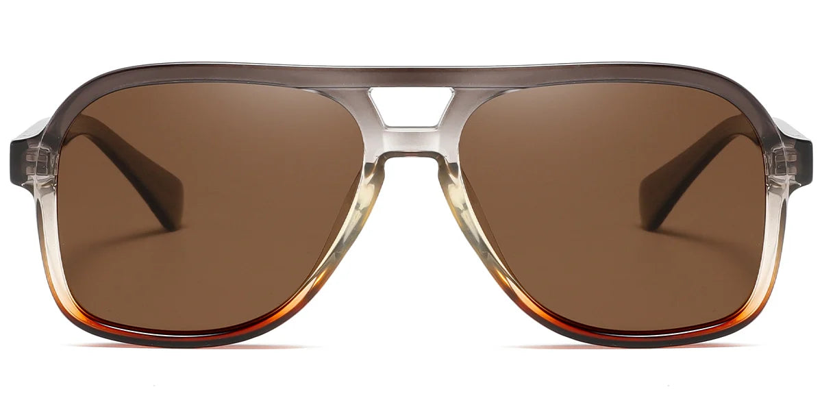 Brown Aviator Sunglasses