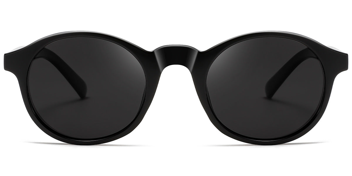 Black Oval Sunglasses